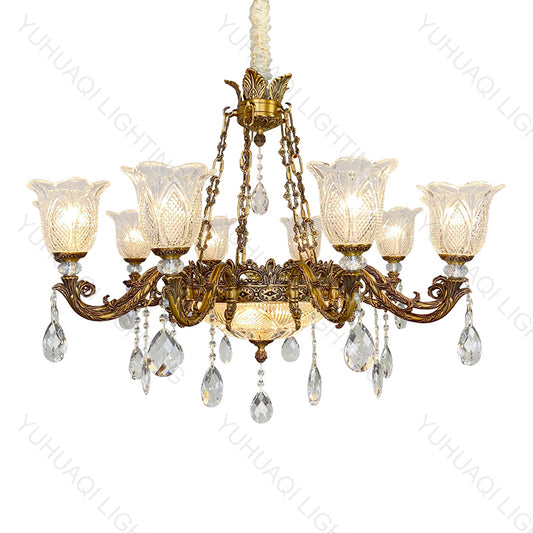 All-Copper Crystal Chandelier