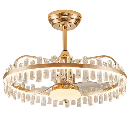 Fan light, dining room light, bedroom light, crystal chandelier. HQC5335-5775