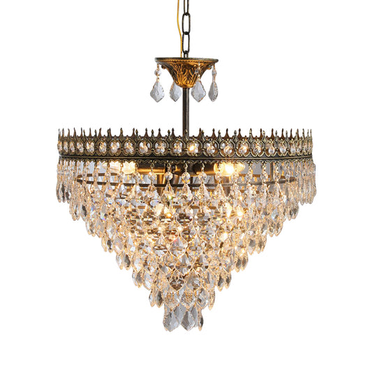 Wrought iron crystal chandelier, dining room light, hallway light, living room light, coffee shop light