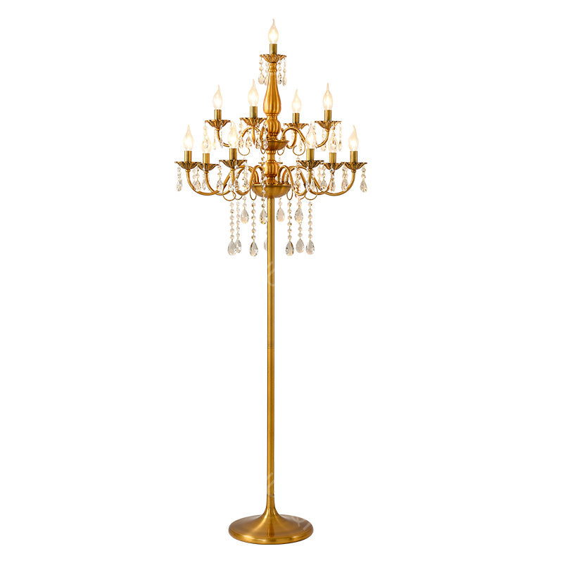Zinc Alloy Crystal Floor Lamp HQ205