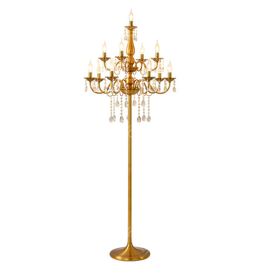 Zinc Alloy Crystal Floor Lamp HQ205