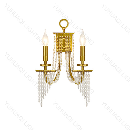 Light Luxury Crystal Bead Wall Lamp HQ355