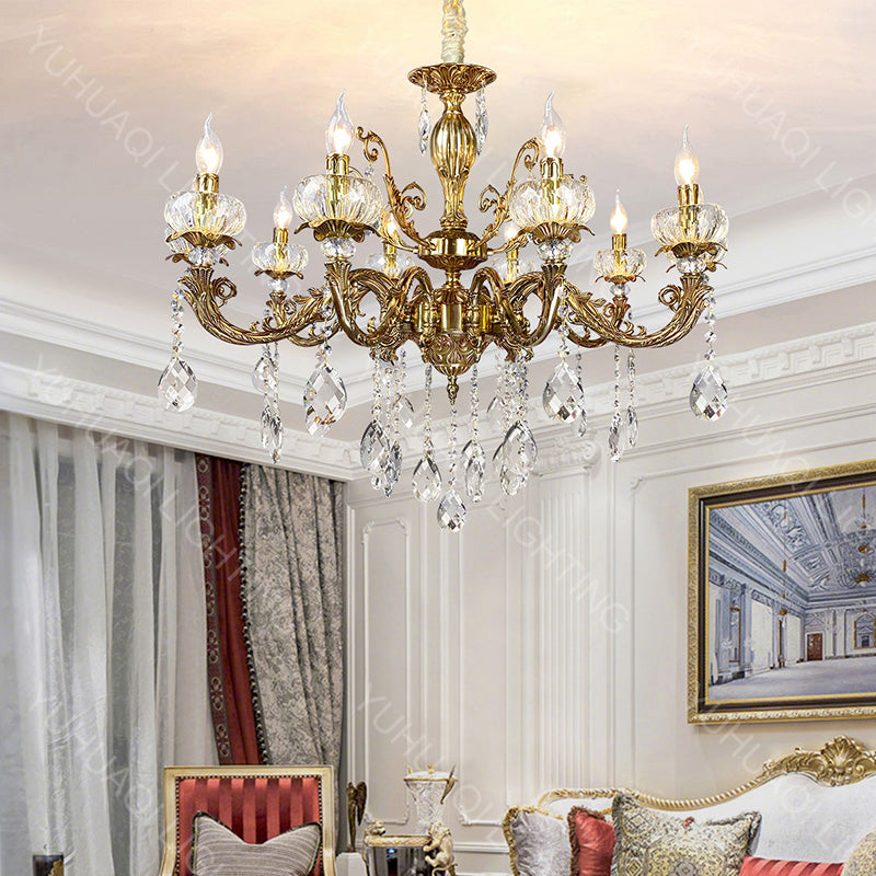 All-Copper Crystal Chandelier