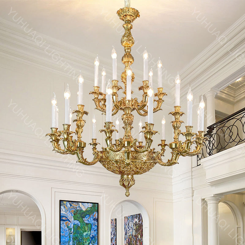 European-Style All-Copper Chandelier HQ3028