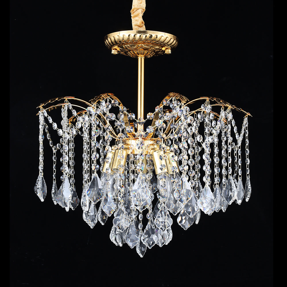 5016Wrought iron candle crystal chandelier