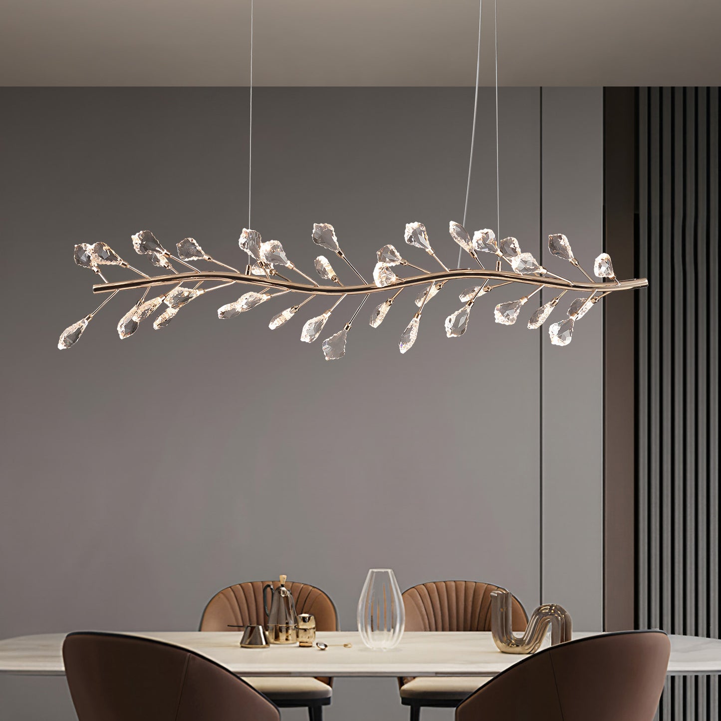 Modern simple crystal chandelier