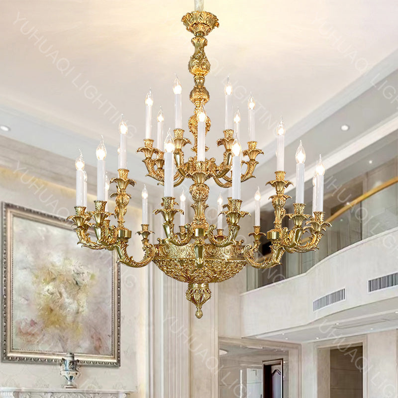 European-Style All-Copper Chandelier HQ3028