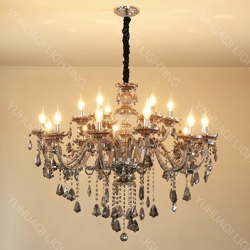 European-style Smoky Gray Crystal Chandelier HQ8015