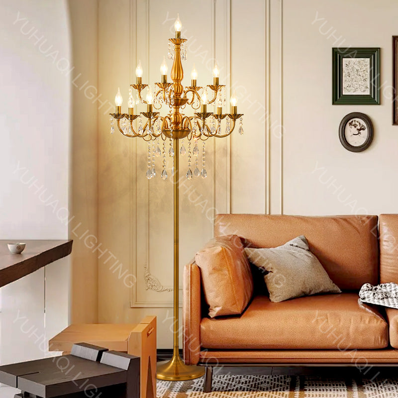 Zinc Alloy Crystal Floor Lamp HQ205
