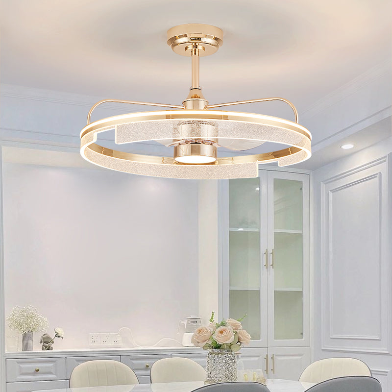 Fan light, dining room light, bedroom light, crystal chandelier.HQC-J5775/H5500