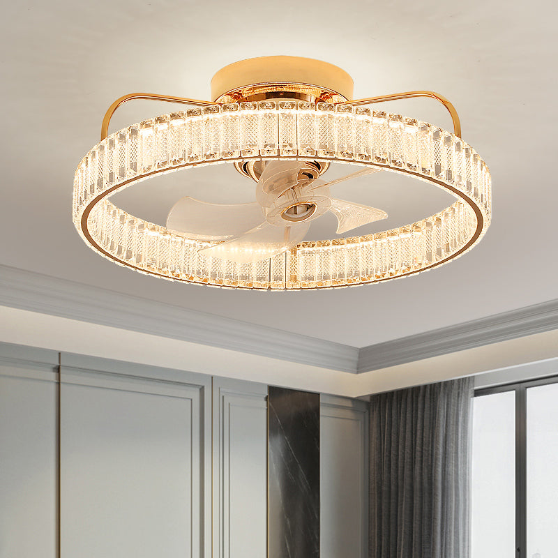 Fan light, dining room light, bedroom light, crystal chandelier, ceiling light
