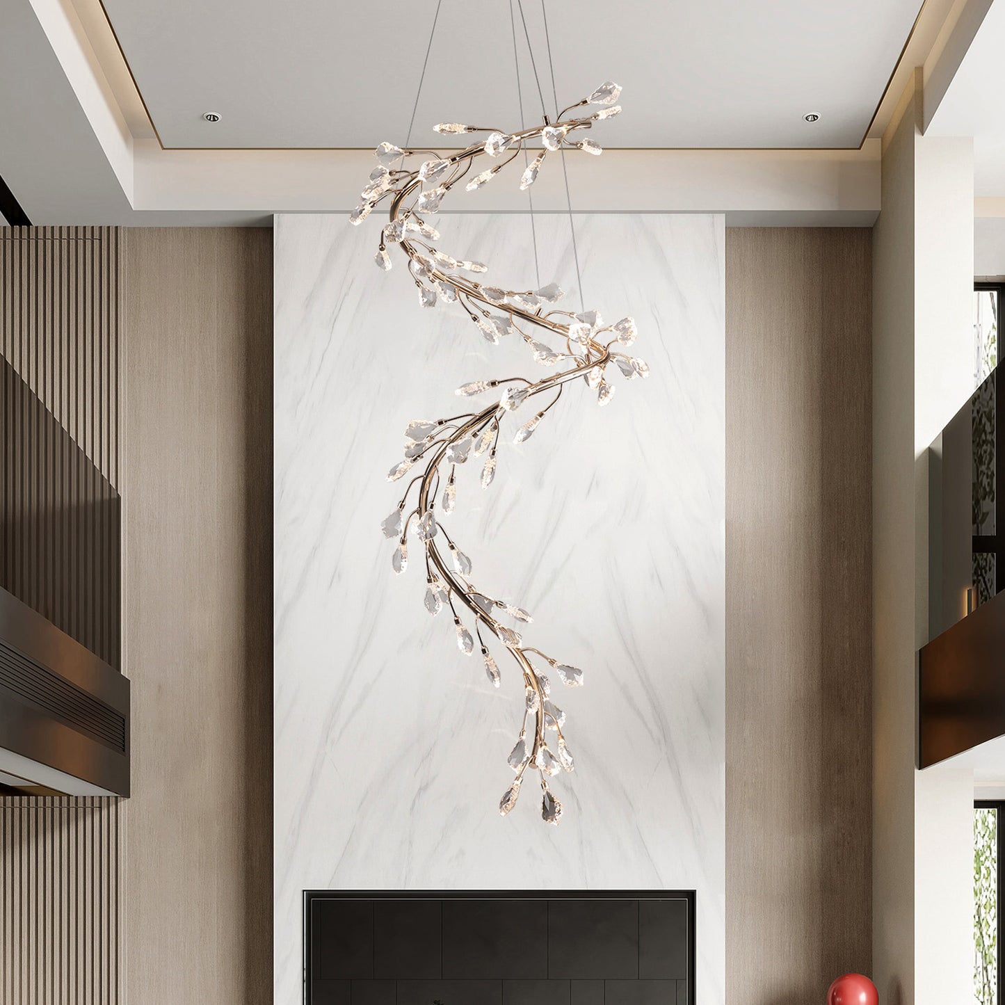 Modern simple crystal chandelier corridor large crystal chandelier hotel chandelier