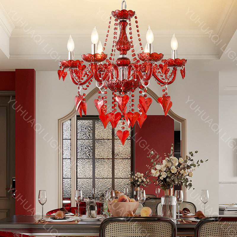 Creative Heart-Shaped Crystal Chandelier HQ8079