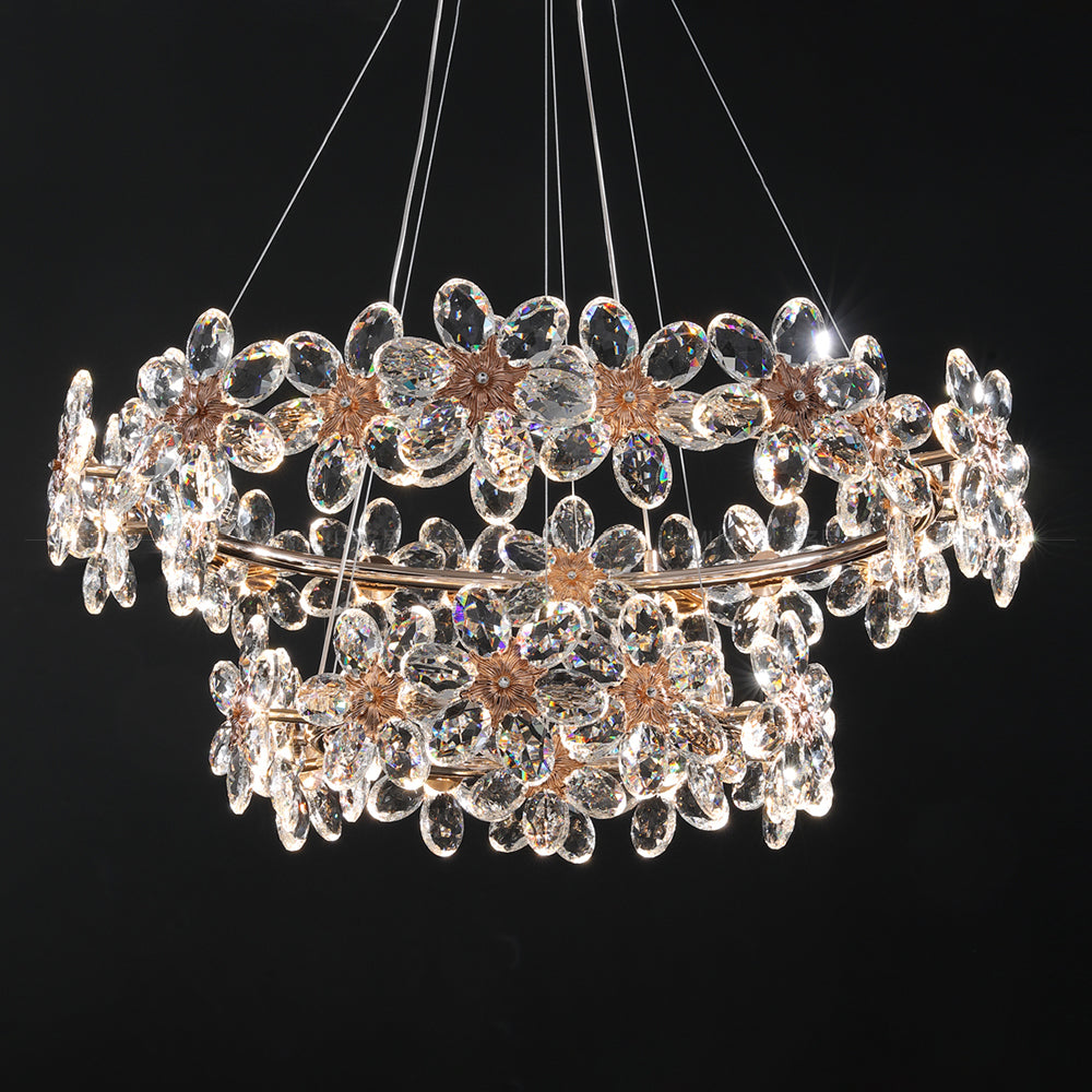Yuhuaqi Lighting Light Luxury Simple Chandelier Living Room Postmodern Candle Chandelier
