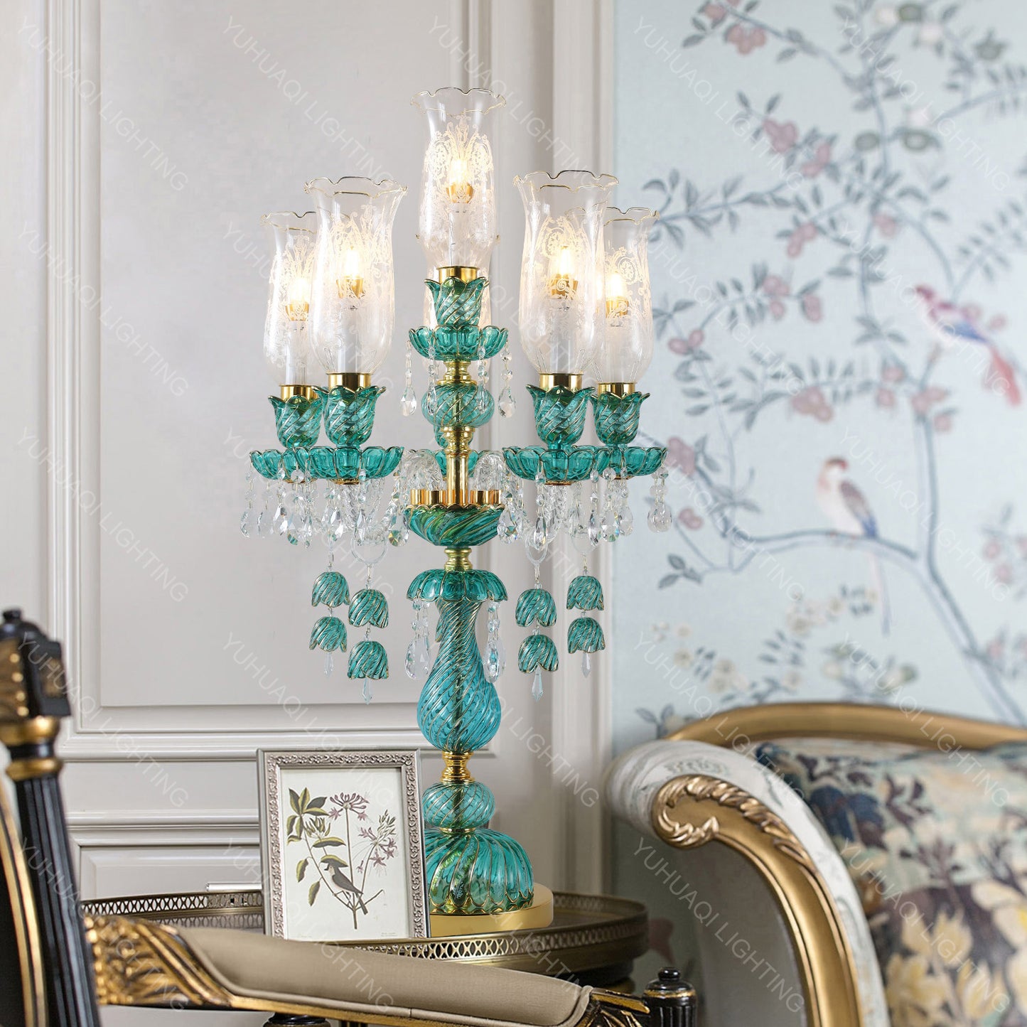 European-Style Classical Crystal Table Lamp / Floor Lamp HQ208
