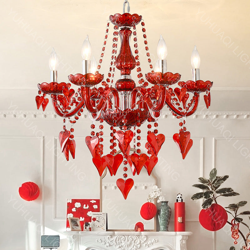 Creative Heart-Shaped Crystal Chandelier HQ8079