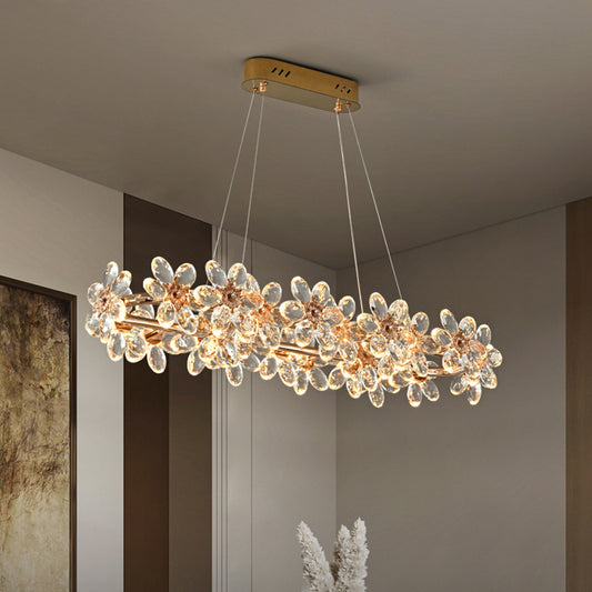Yuhuaqi Lighting Light Luxury Simple Chandelier Living Room Postmodern Candle Dining Chandelier