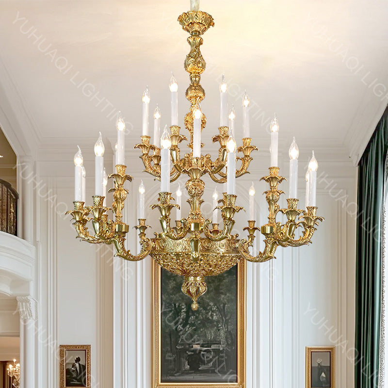 European-Style All-Copper Chandelier HQ3028