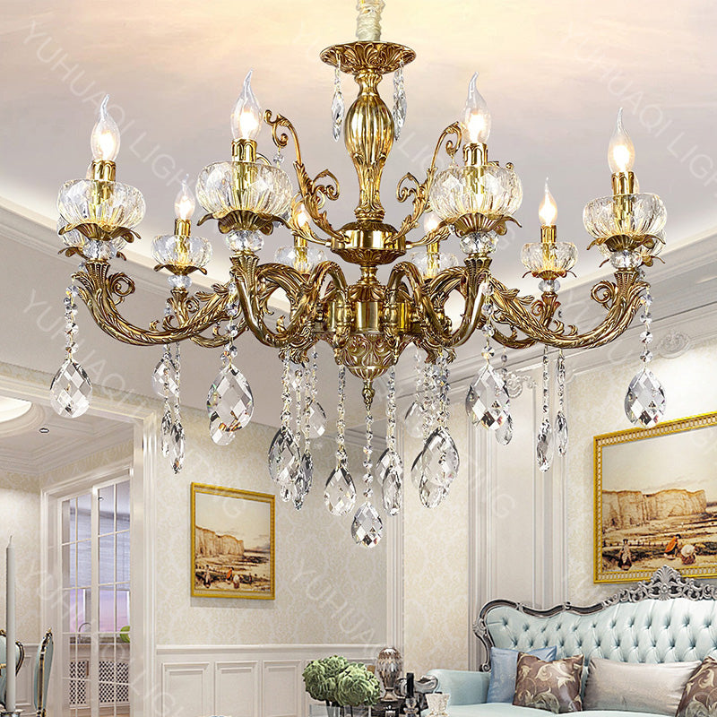 All-Copper Crystal Chandelier