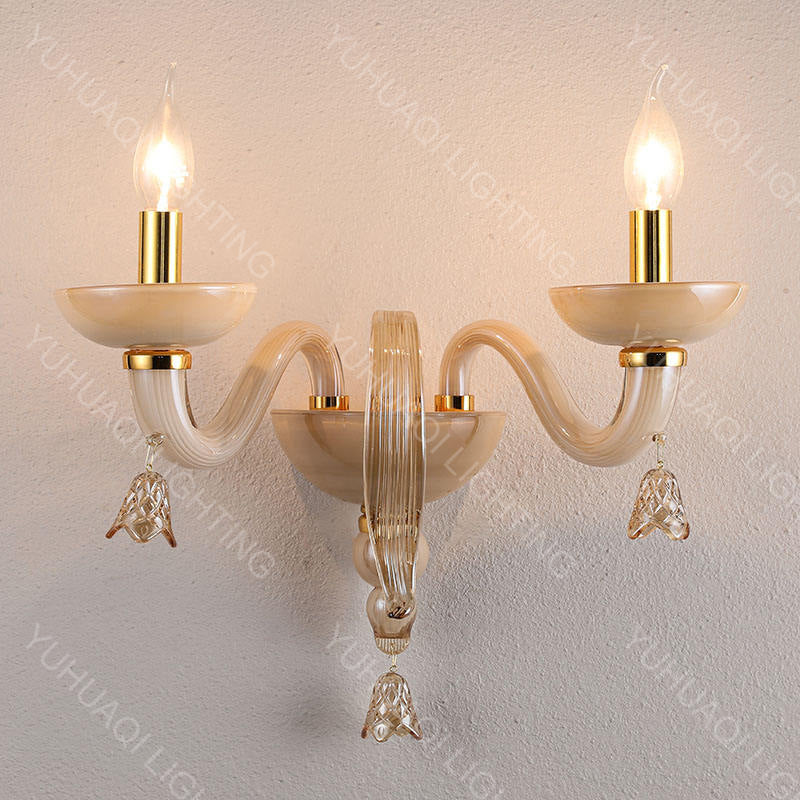 European-Style Minimalist Glass Wall Lamp HQ438