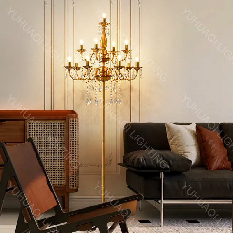 Zinc Alloy Crystal Floor Lamp HQ205