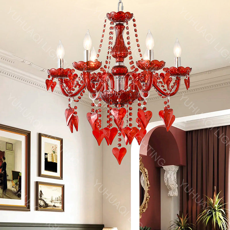 Creative Heart-Shaped Crystal Chandelier HQ8079