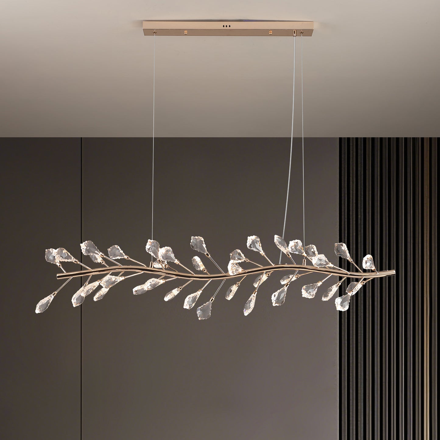 Modern simple crystal chandelier