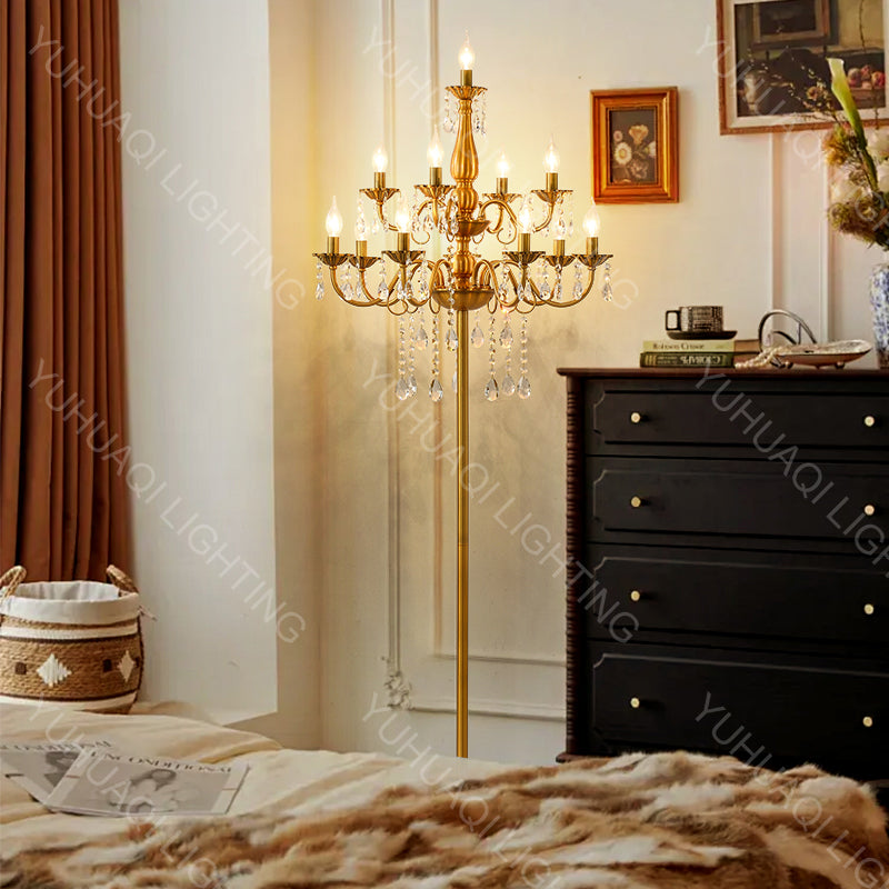 Zinc Alloy Crystal Floor Lamp HQ205