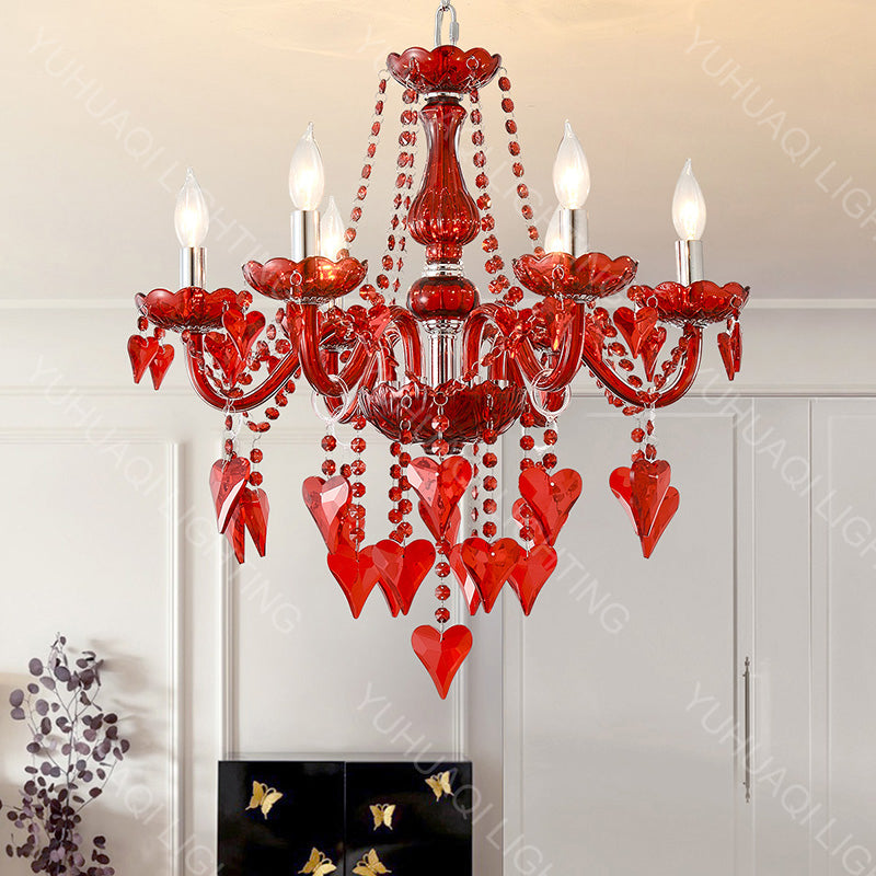 Creative Heart-Shaped Crystal Chandelier HQ8079