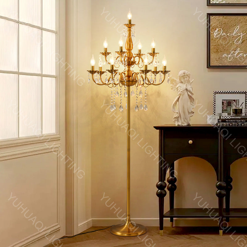 Zinc Alloy Crystal Floor Lamp HQ205