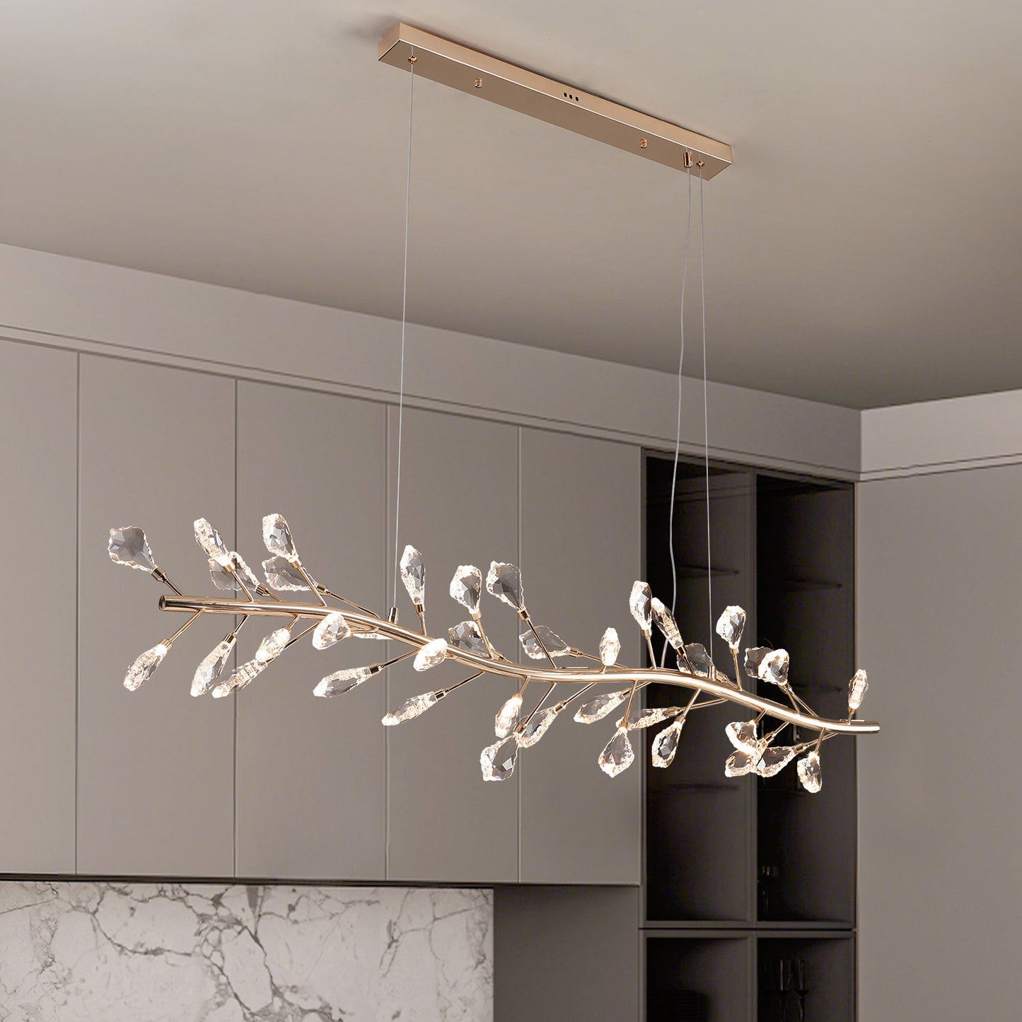 Modern simple crystal chandelier