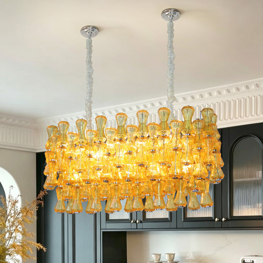 Modern French luxury crystal glass chandelier bedroom
