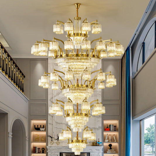Crystal chandelier, modern minimalist