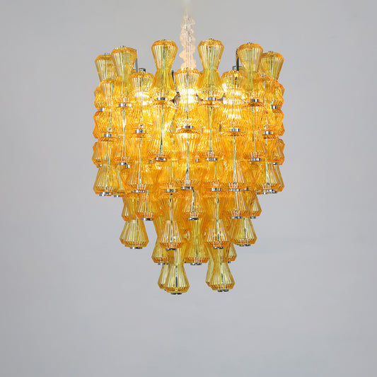 Modern luxury crystal glass chandelier, living room minimalist chandelier