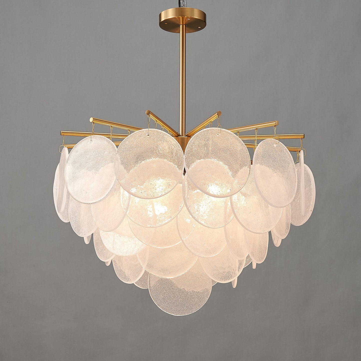 Postmodern glass chandelier modern minimalist style