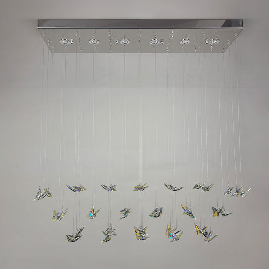 Modern minimalist crystal chandelier, suitable for living rooms, hallways, and villas.