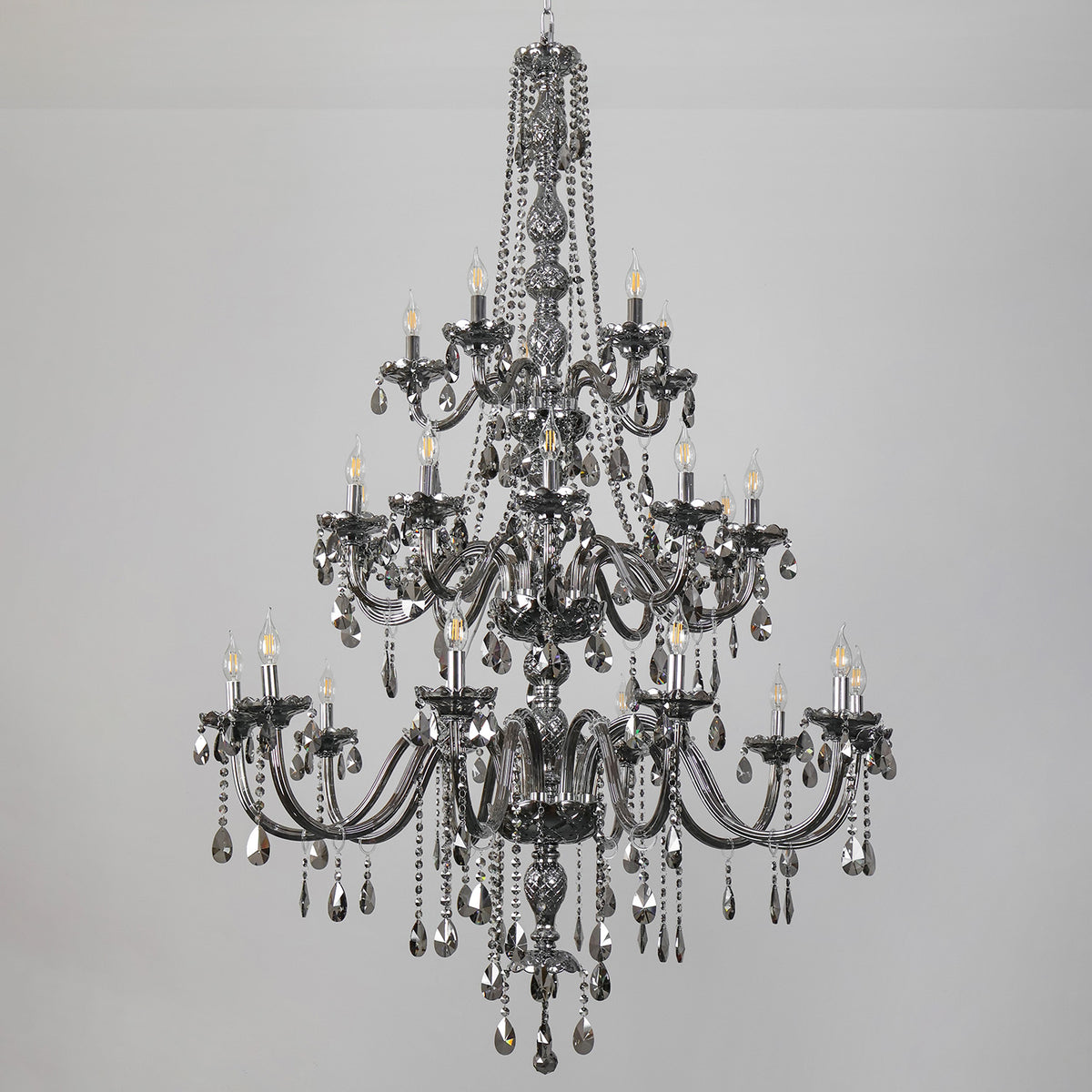 Crystal pendant lamp, living room candle lamp French style