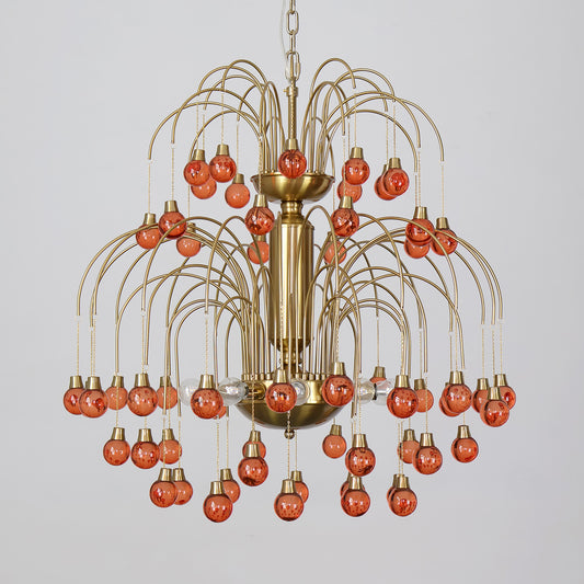 Crystal chandelier living room vintage French style
