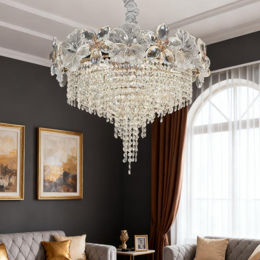 Light luxury simple crystal chandelier