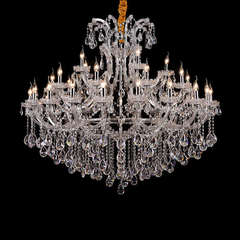 European candle crystal chandelier