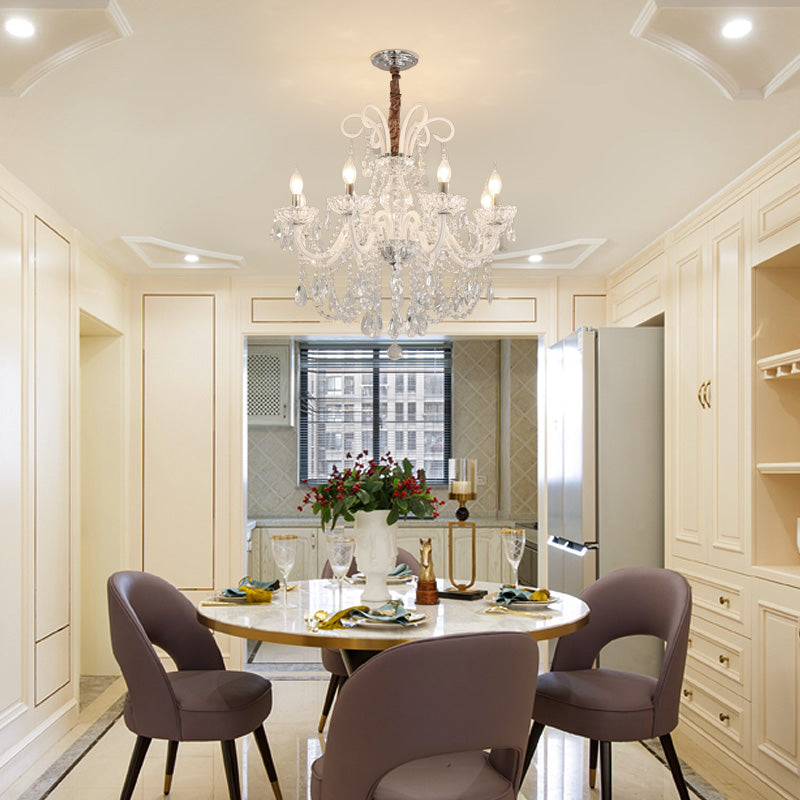 European candle crystal chandelier