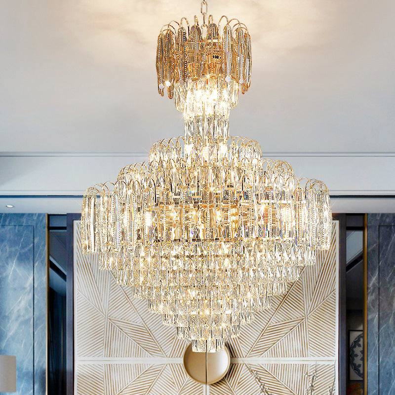 Crystal pendant light European luxury pendant light Living room Villa