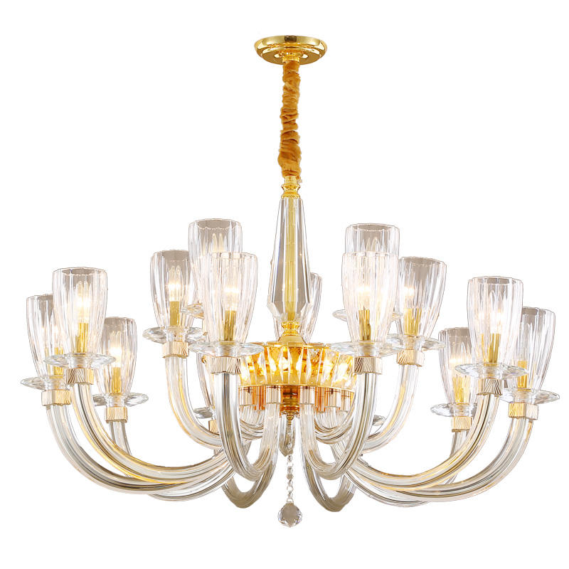 European candle crystal chandelier