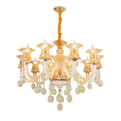 European candle crystal chandelier
