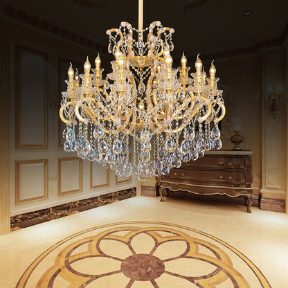 European candle crystal chandelier