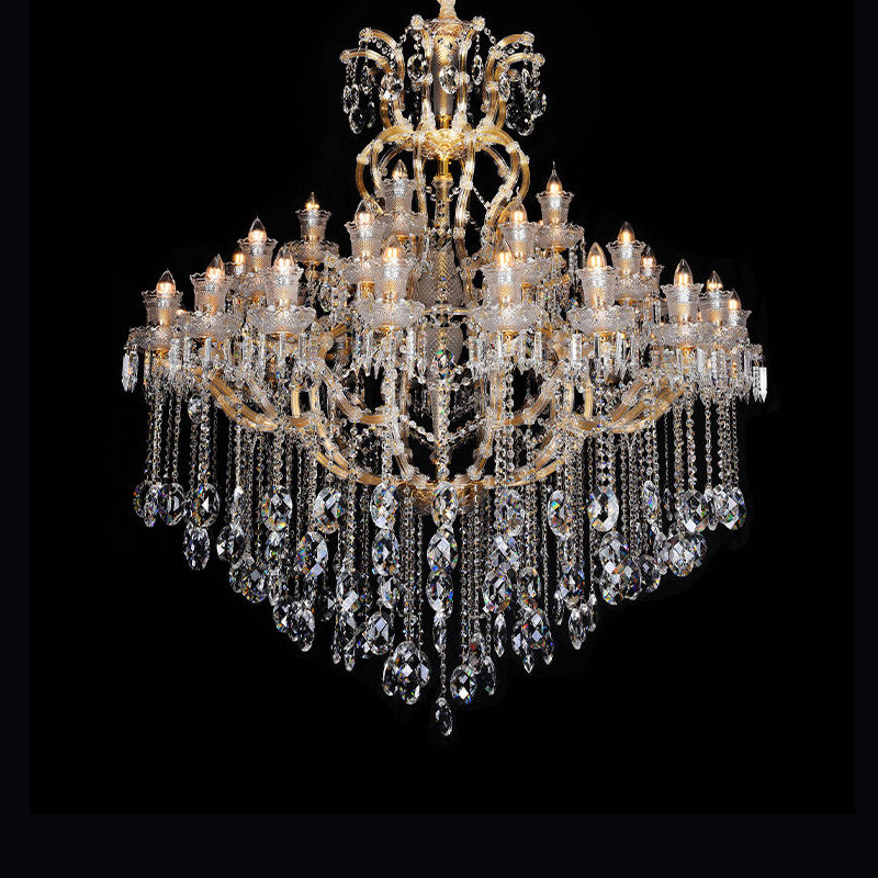 European candle crystal chandelier