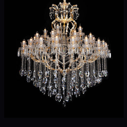 European candle crystal chandelier