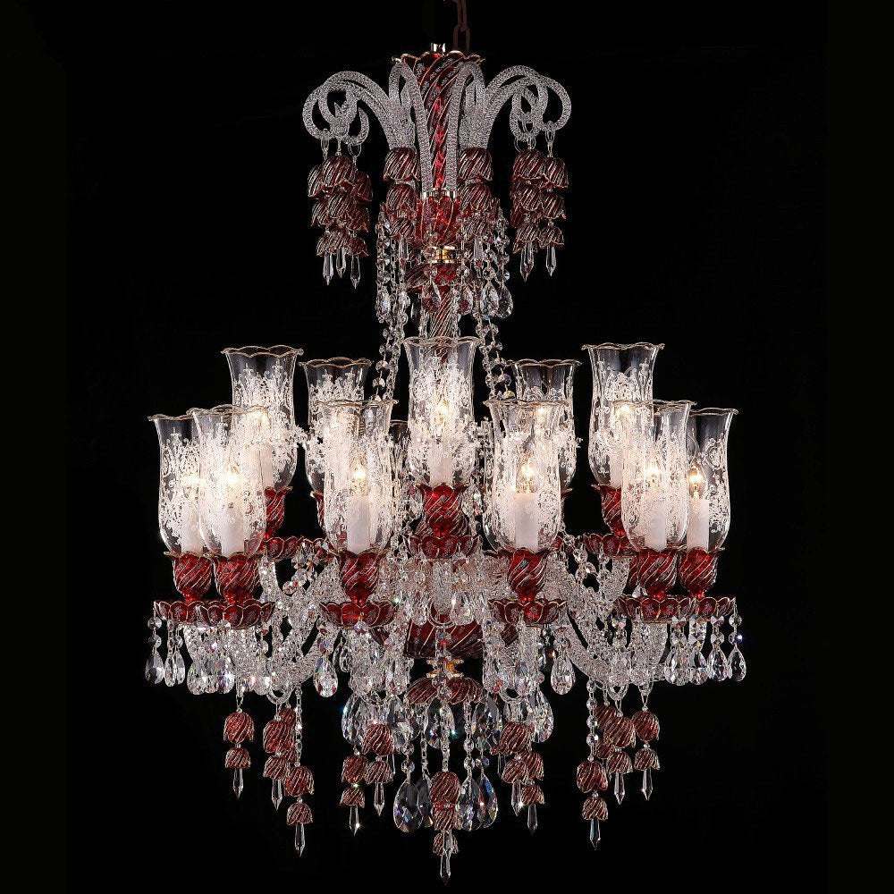 European candle crystal chandelier