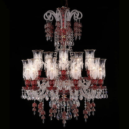 European candle crystal chandelier