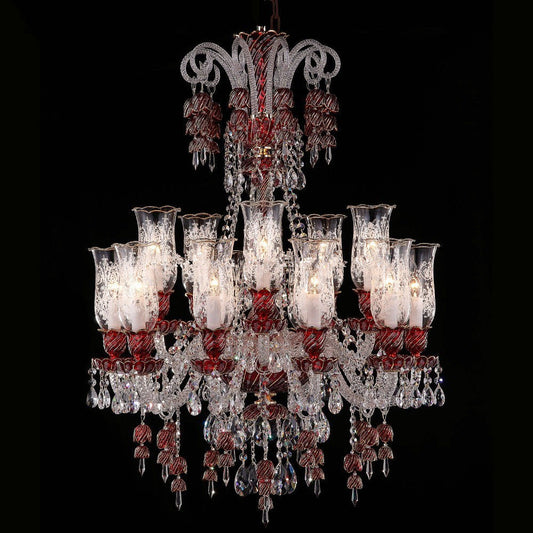 European candle crystal chandelier